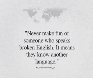 영어를 못하는 사람을 놀리지 마라