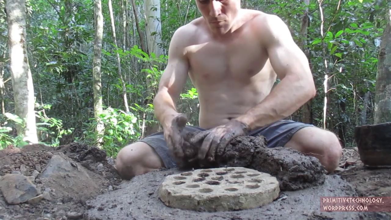 Building a tiled roof hut