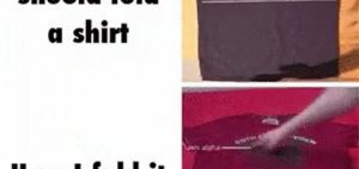 티셔츠 접는 법