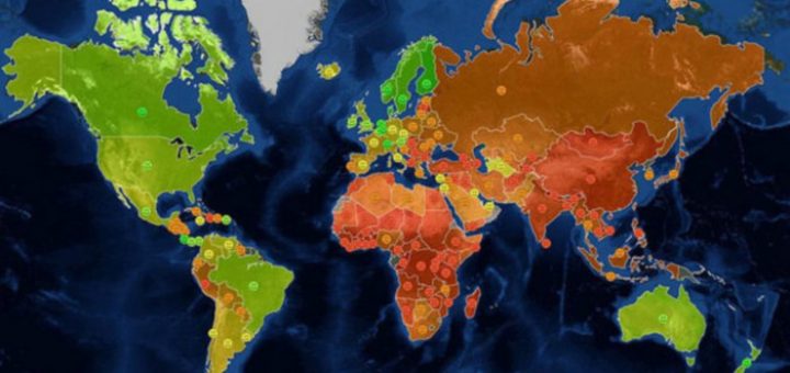 지도로 보는 세계의 통계들