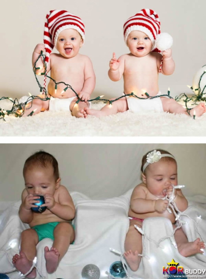 성공VS실패, 아기와 함께 찍는 사진들